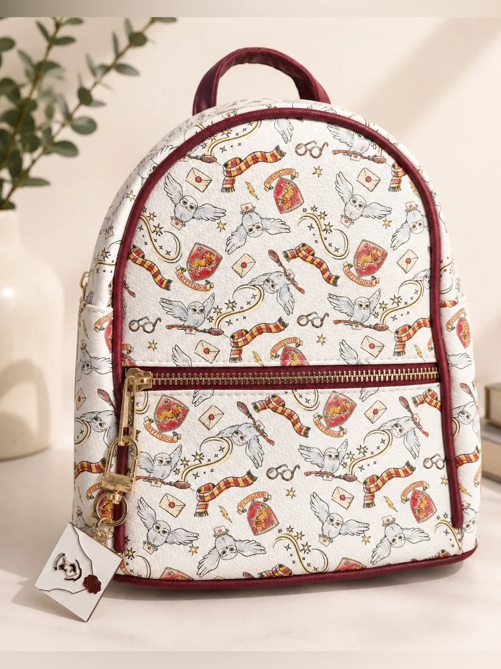 Harry Potter Mini Backpack & Matching Card Holder Set Hedwig Gryffindor Charm